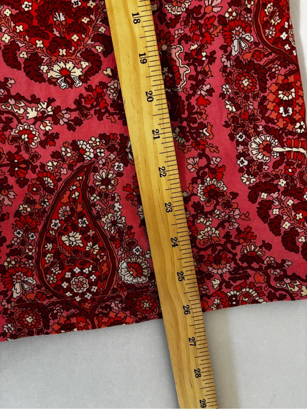 J.Crew Re-Imagined Large Pink Paisley Floral Ruffle Puff Sleeve Blouse Cotton